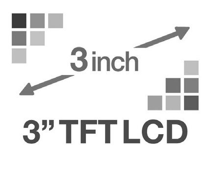 Trademark Logo 3 INCH 3" TFT LCD