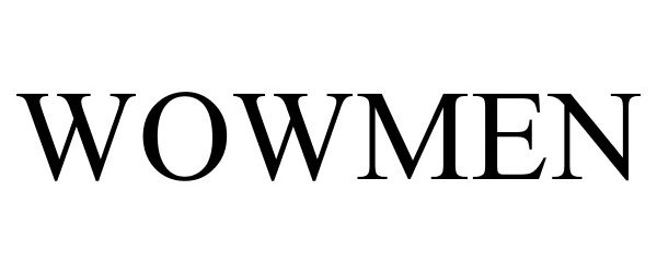 Trademark Logo WOWMEN