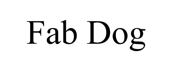 Trademark Logo FAB DOG