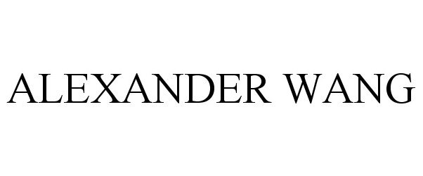 Trademark Logo ALEXANDER WANG