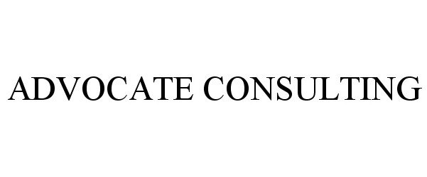 Trademark Logo ADVOCATE CONSULTING