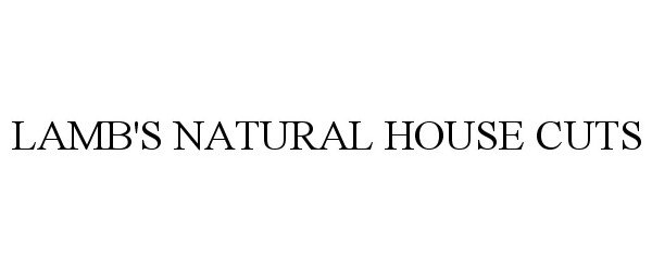  LAMB'S NATURAL HOUSE CUTS