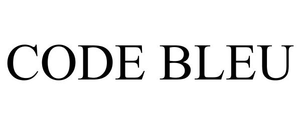 Trademark Logo CODE BLEU