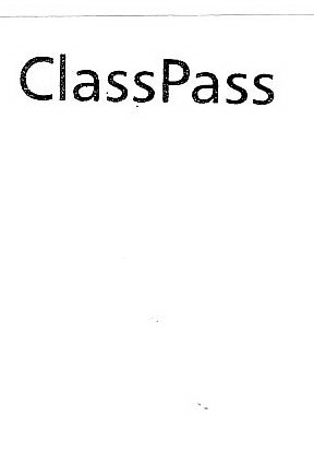 Trademark Logo CLASSPASS