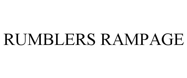  RUMBLERS RAMPAGE