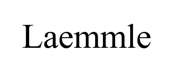 Trademark Logo LAEMMLE