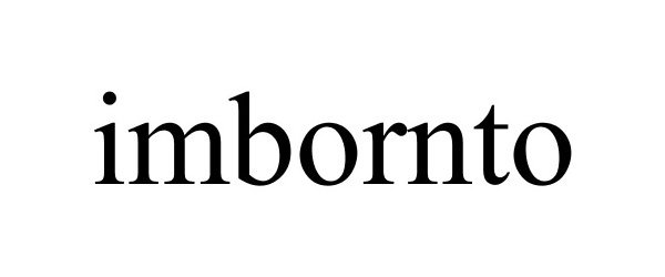 Trademark Logo IMBORNTO