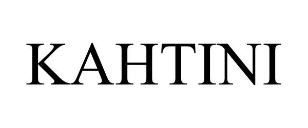 Trademark Logo KAHTINI
