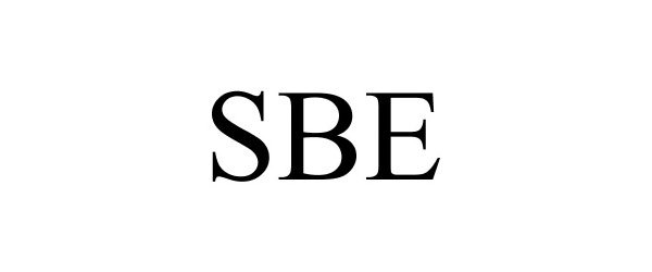 Trademark Logo SBE