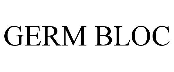 Trademark Logo GERM BLOC