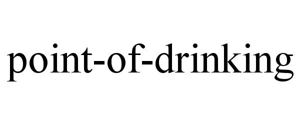 Trademark Logo POINT-OF-DRINKING