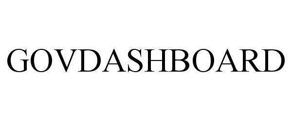 Trademark Logo GOVDASHBOARD