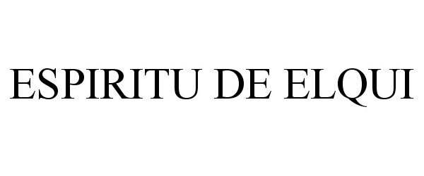 Trademark Logo ESPIRITU DE ELQUI