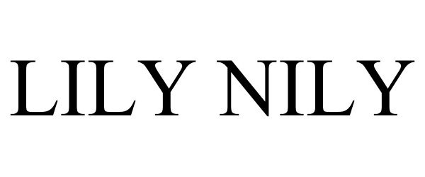 Trademark Logo LILY NILY