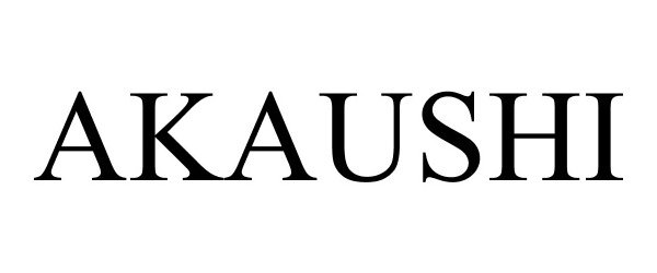 Trademark Logo AKAUSHI