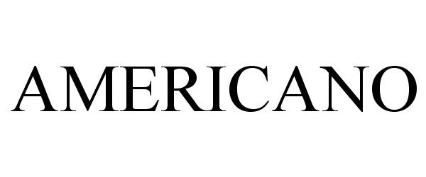 Trademark Logo AMERICANO