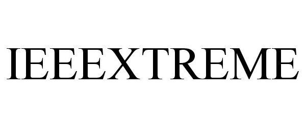 Trademark Logo IEEEXTREME