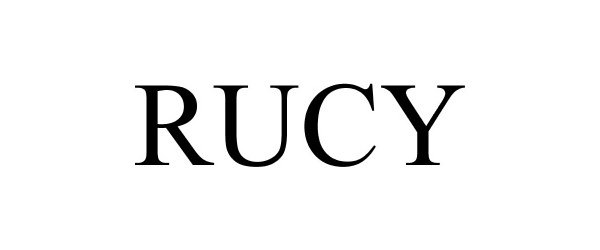 Trademark Logo RUCY