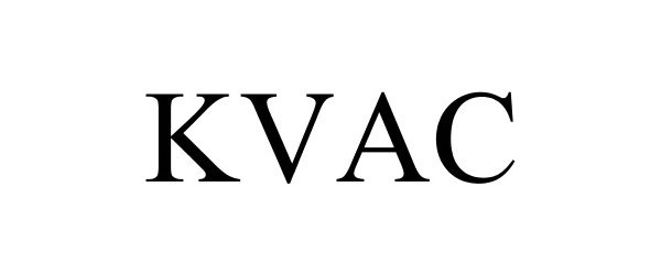 Trademark Logo KVAC