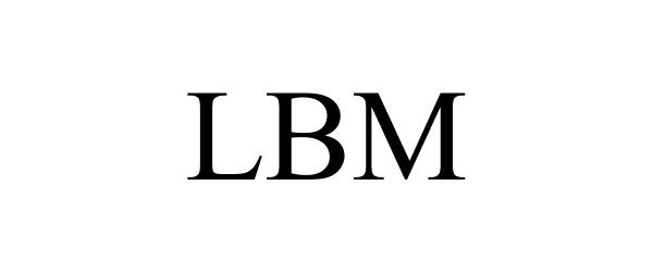 Trademark Logo LBM