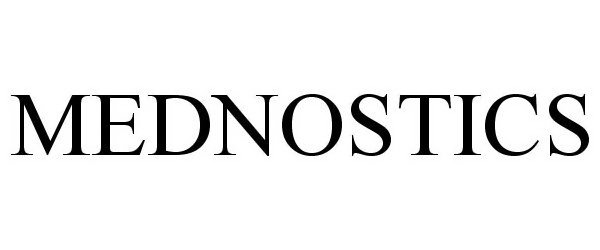 Trademark Logo MEDNOSTICS