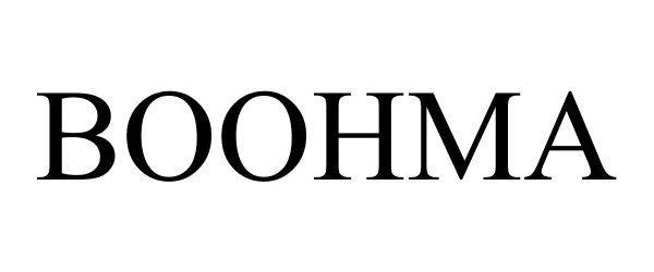 Trademark Logo BOOHMA