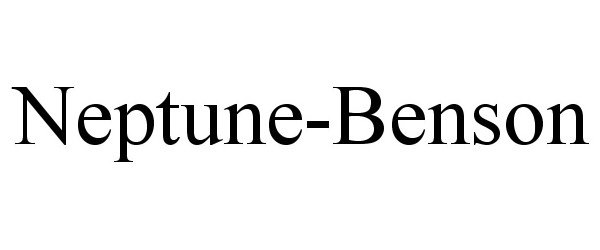 Trademark Logo NEPTUNE-BENSON