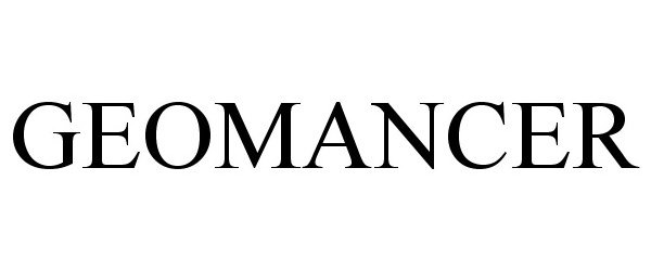 Trademark Logo GEOMANCER