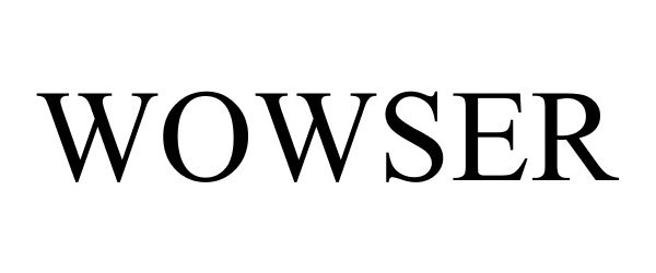 Trademark Logo WOWSER