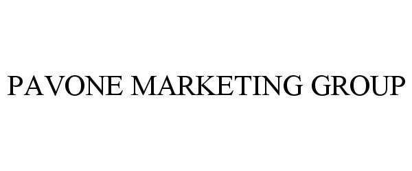 Trademark Logo PAVONE MARKETING GROUP