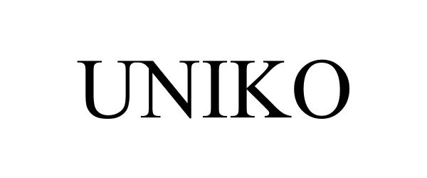 Trademark Logo UNIKO