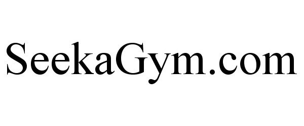 Trademark Logo SEEKAGYM.COM