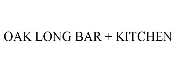 Trademark Logo OAK LONG BAR + KITCHEN