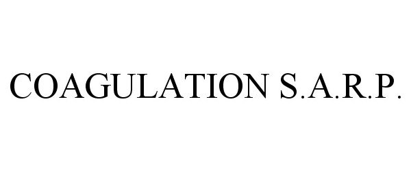 Trademark Logo COAGULATION S.A.R.P.