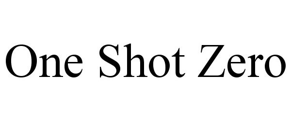  ONE SHOT ZERO