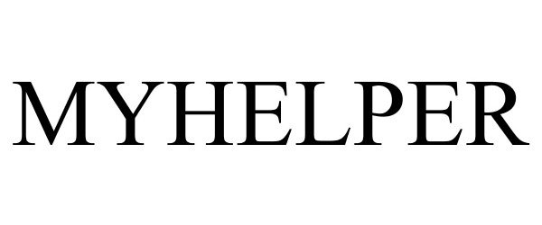 Trademark Logo MYHELPER