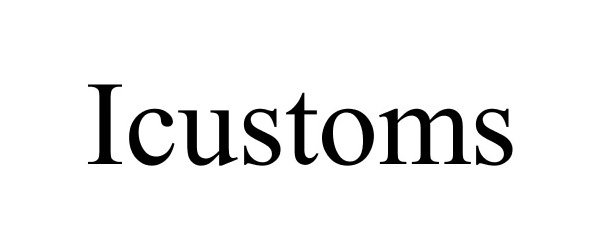 Trademark Logo ICUSTOMS