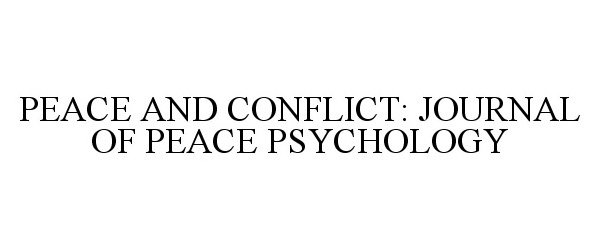 Trademark Logo PEACE AND CONFLICT: JOURNAL OF PEACE PSYCHOLOGY