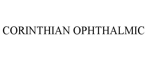  CORINTHIAN OPHTHALMIC