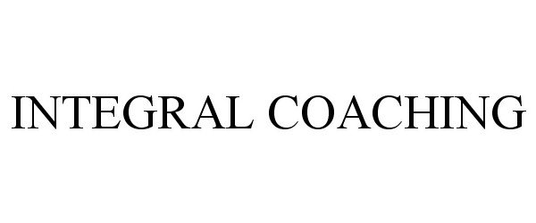  INTEGRAL COACHING