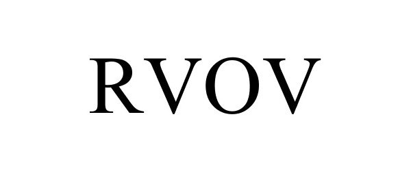 Trademark Logo RVOV