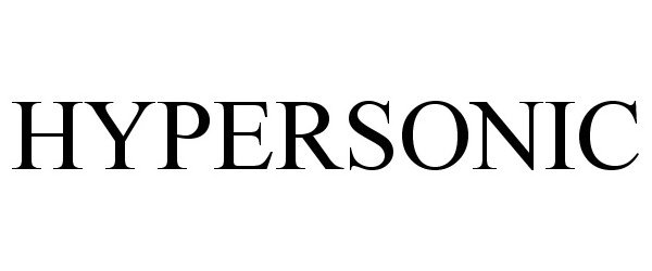 Trademark Logo HYPERSONIC