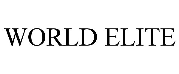 Trademark Logo WORLD ELITE
