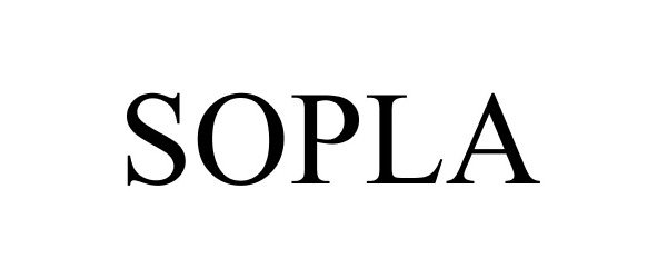 Trademark Logo SOPLA
