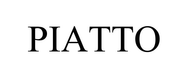 Trademark Logo PIATTO