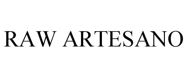 Trademark Logo RAW ARTESANO