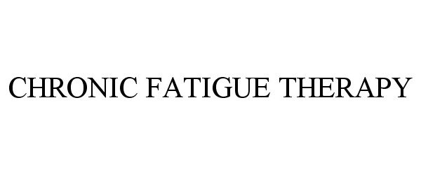 Trademark Logo CHRONIC FATIGUE THERAPY