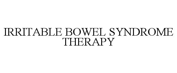 IRRITABLE BOWEL SYNDROME THERAPY
