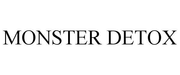 Trademark Logo MONSTER DETOX
