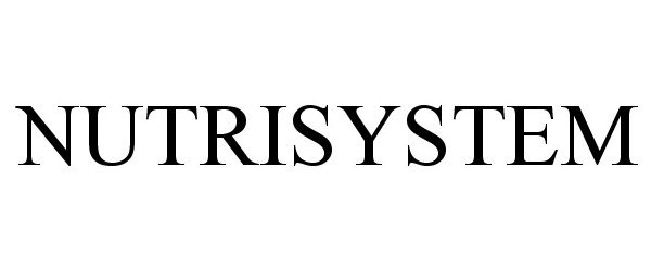 Trademark Logo NUTRISYSTEM